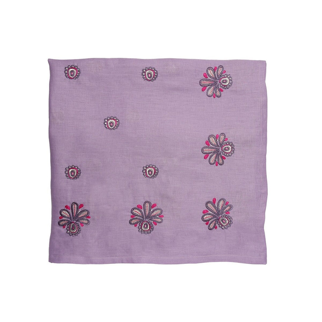 Kim Seybert Flores Tablecloth in Lilac & Pink