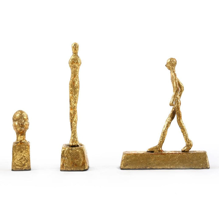 Three Forms Statue - Set of 3 - Gold