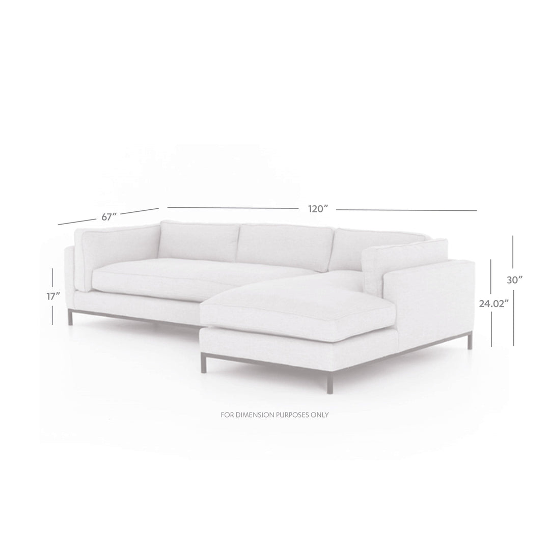 Giselle 2 Piece Sectional - Available in 2 Colors