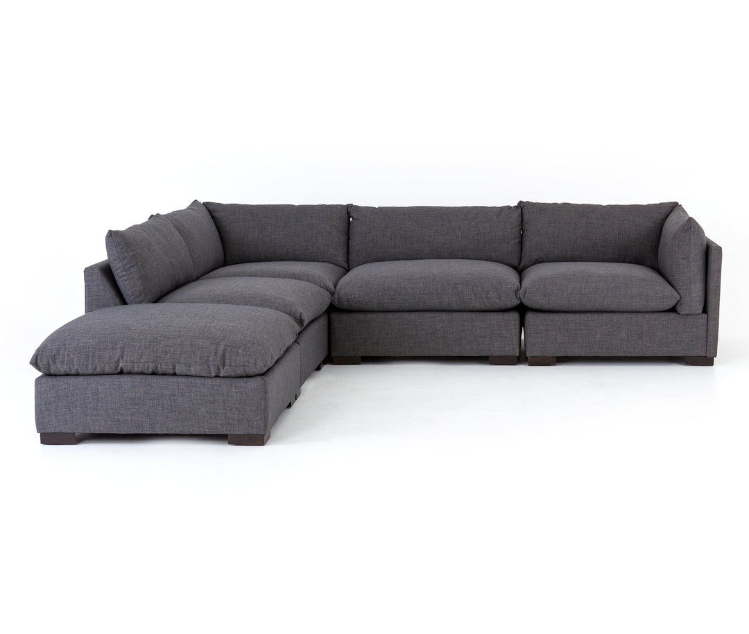 Hortensio 4 Piece Right Arm Facing Sectional With Ottoman