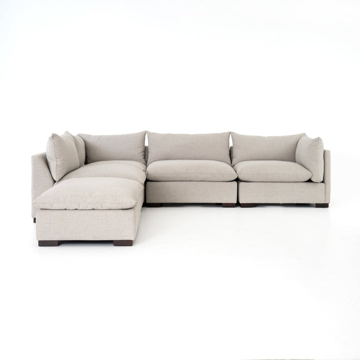 Hortensio 4 Piece Right Arm Facing Sectional With Ottoman