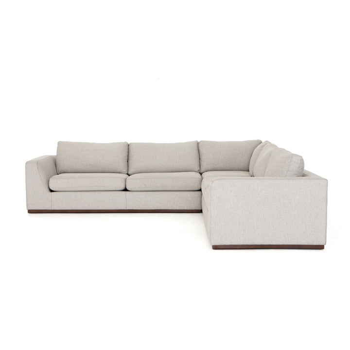 Hunter 3 Piece Sectional-Aldred Silver