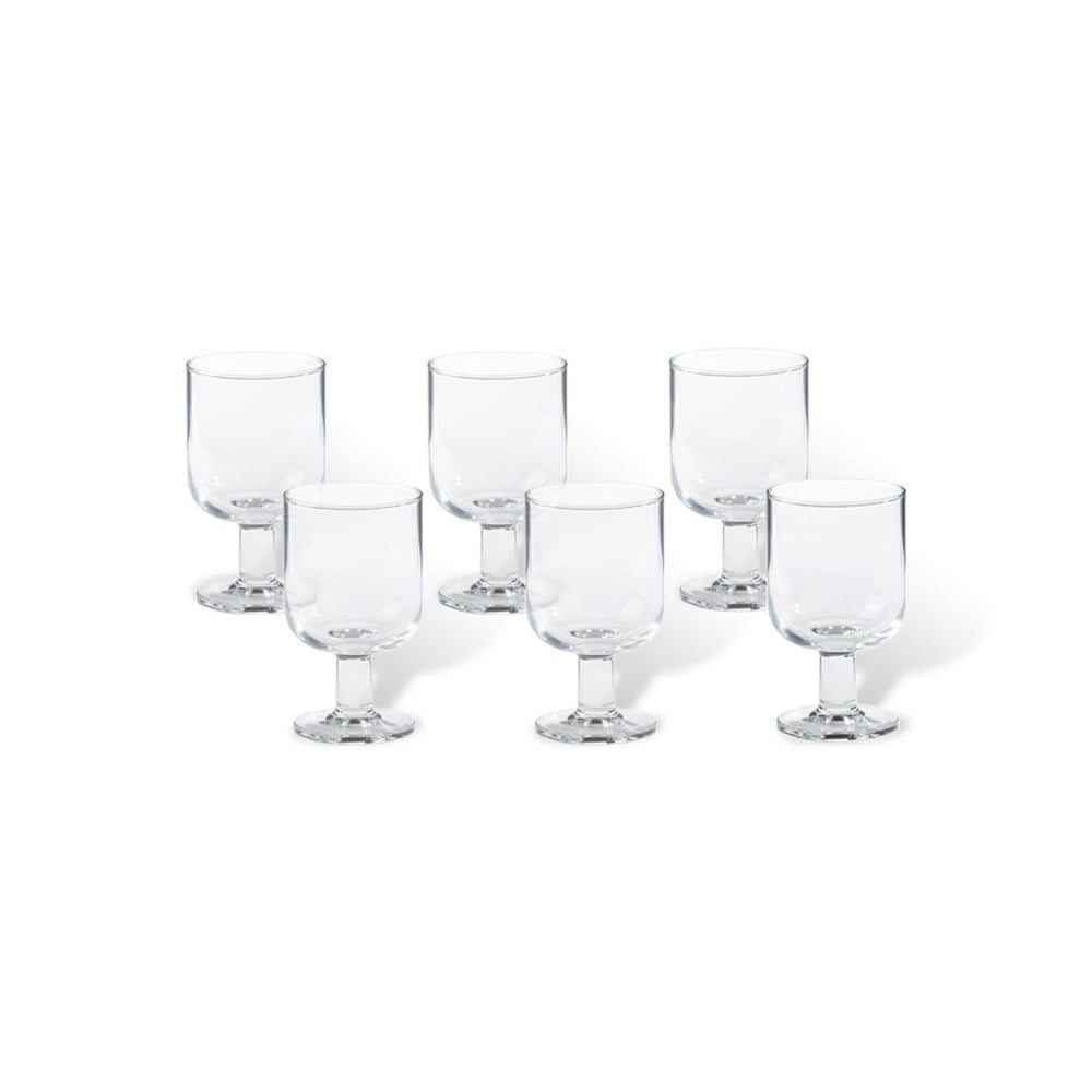 Stackable Wine Glasses - Set of 6, Stemware