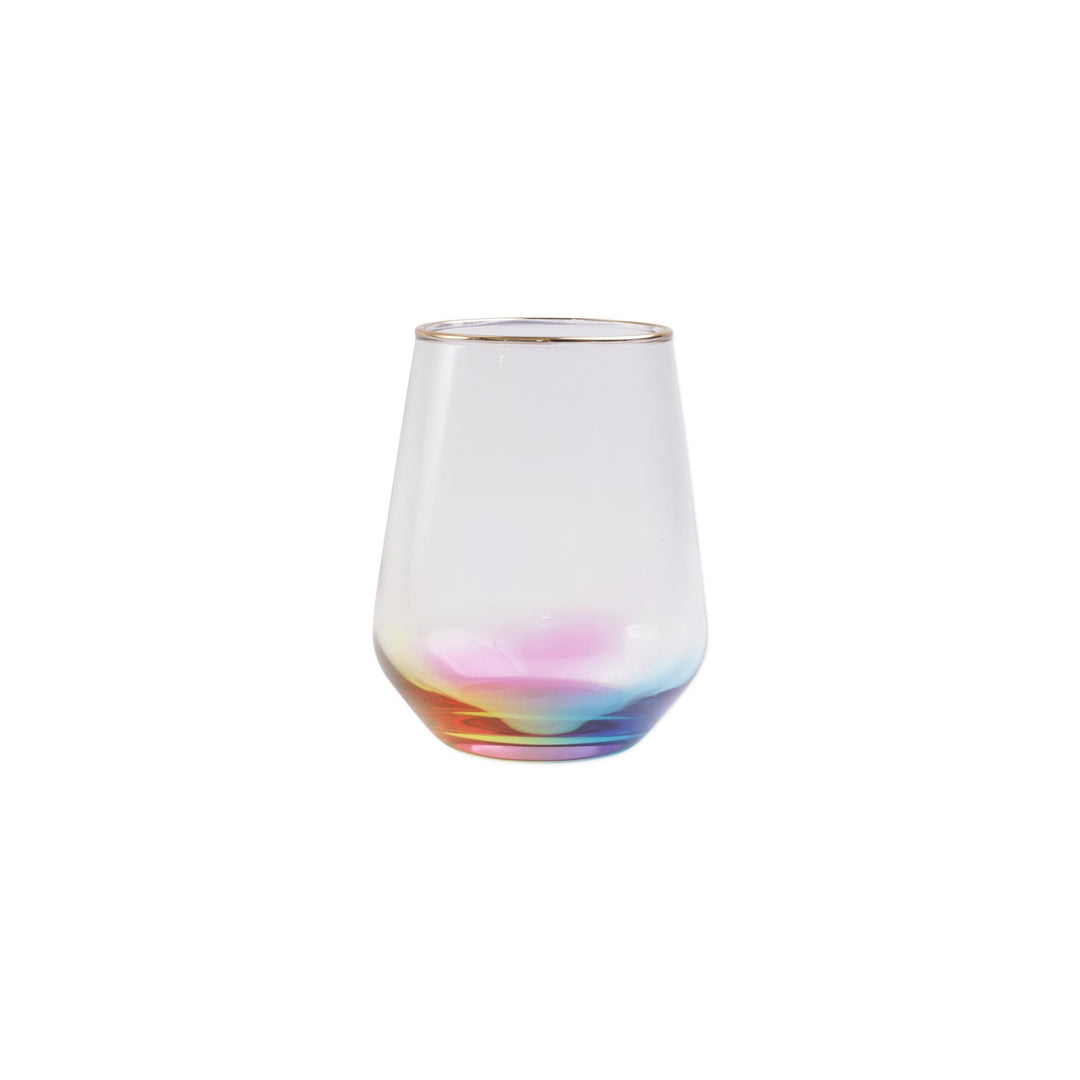 Vietri Vietri Rainbow Stemless Wine Glass VBOW-M52121