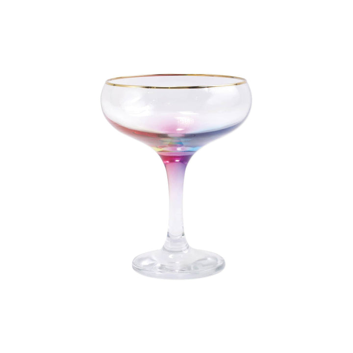 Vietri Vietri Rainbow Coupe Champagne Glass VBOW-M52151