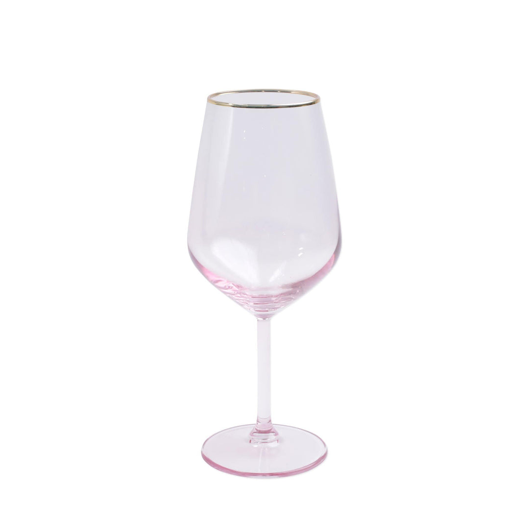 Vietri Vietri Rainbow Pink Wine Glass VBOW-P52120