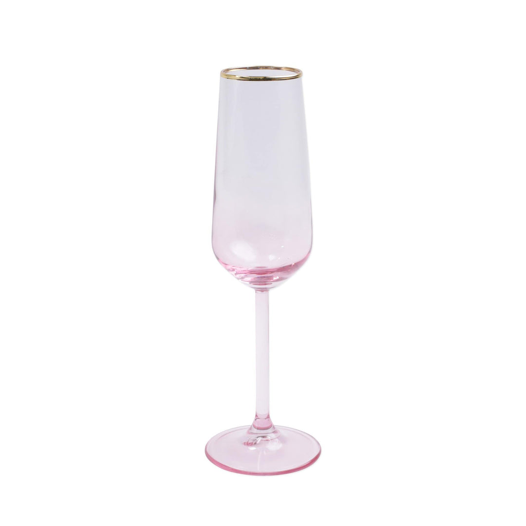 Vietri Vietri Rainbow Pink Champagne Flute VBOW-P52150