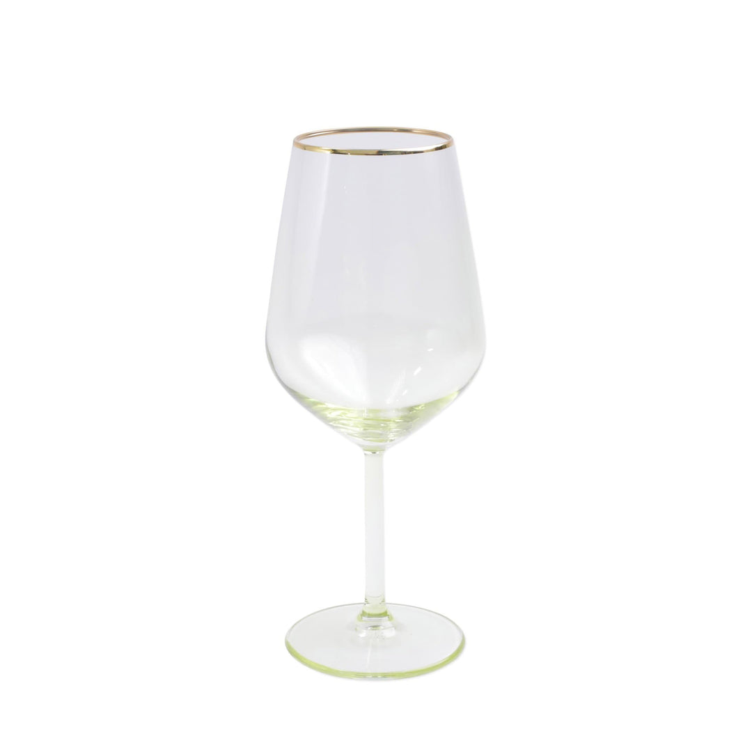 Vietri Vietri Rainbow Yellow Wine Glass VBOW-Y52120