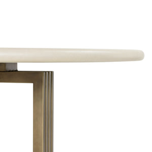 Naomi Round Dining Table - Parchment White