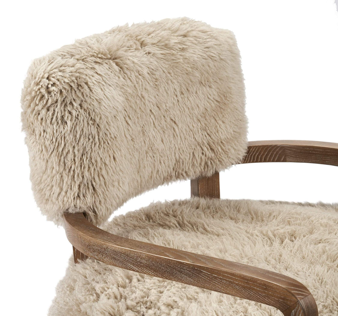 Interlude Home Interlude Home Royce Lounge Chair - Autumn Brown & Taupe 149064
