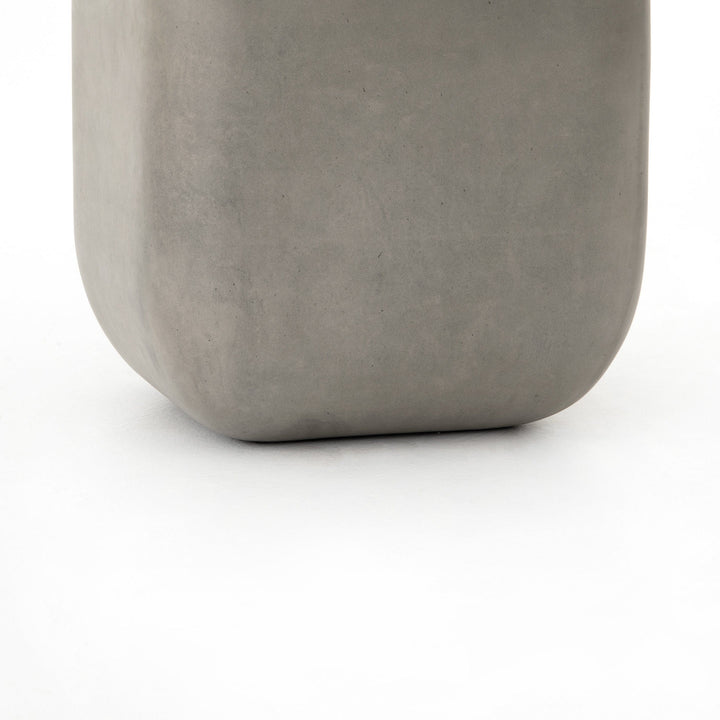 John Square End Table - Grey Concrete
