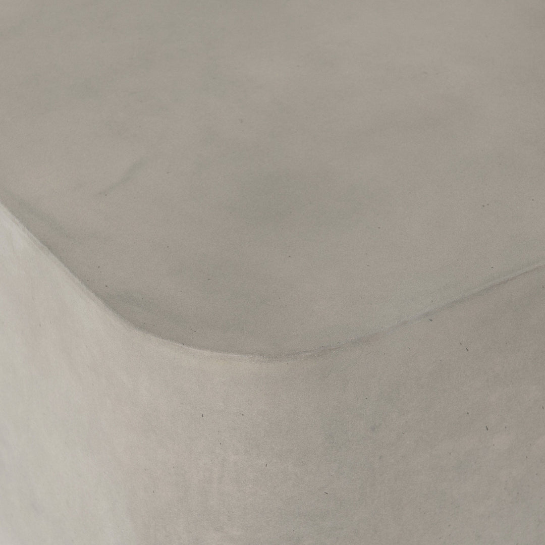 John Square End Table - Grey Concrete