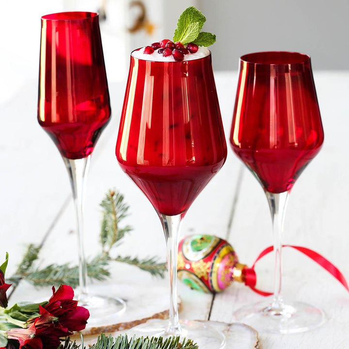 Vietri Vietri Contessa Wine Glass - Red CTA-R8820