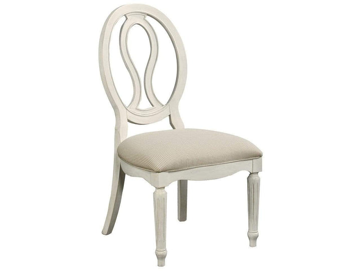 Alchemy Living Alchemy Living Estate Home Pierced Back Side Chair - Set of Two - White 987636P-RTA