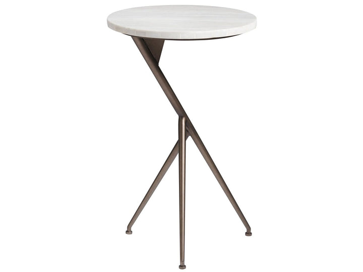 Alchemy Living Alchemy Living Gallery Bruno Round End Table - White 915A817