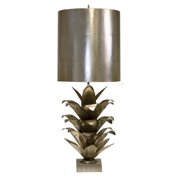 Worlds Away Worlds Away Arianna Table Lamp with Silver Metal Shade - Silver Leaf ARIANNA S