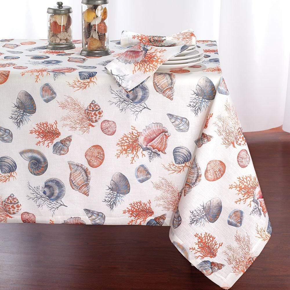 Bodrum Bodrum Seashells Tablecloth - 63" x 108" SEA0704