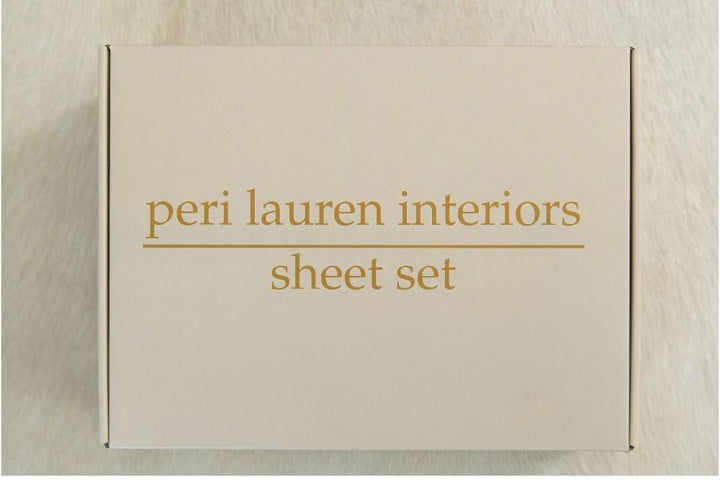 Peri Lauren Interiors Peri Lauren Interiors Cotton Fitted Top Sheet Design - White Full Set WT30002