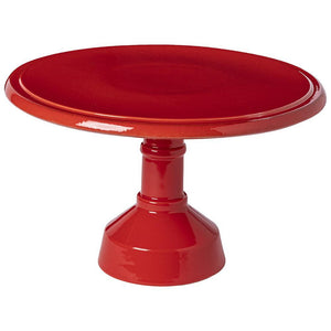 Casafina Casafina Cook and Host Footed Cake Plate 13" - Red VAP332-RED