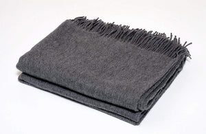 Harlow Henry Harlow Henry Cashmere Collection Throw - 2 Available Colors Charcoal HHCAS04