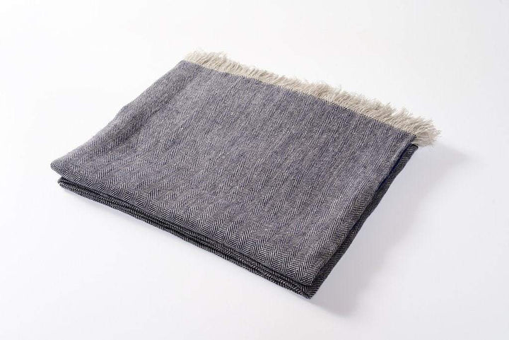 Harlow Henry Harlow Henry Linen Throw - 4 Available Colors Denim HHILT04