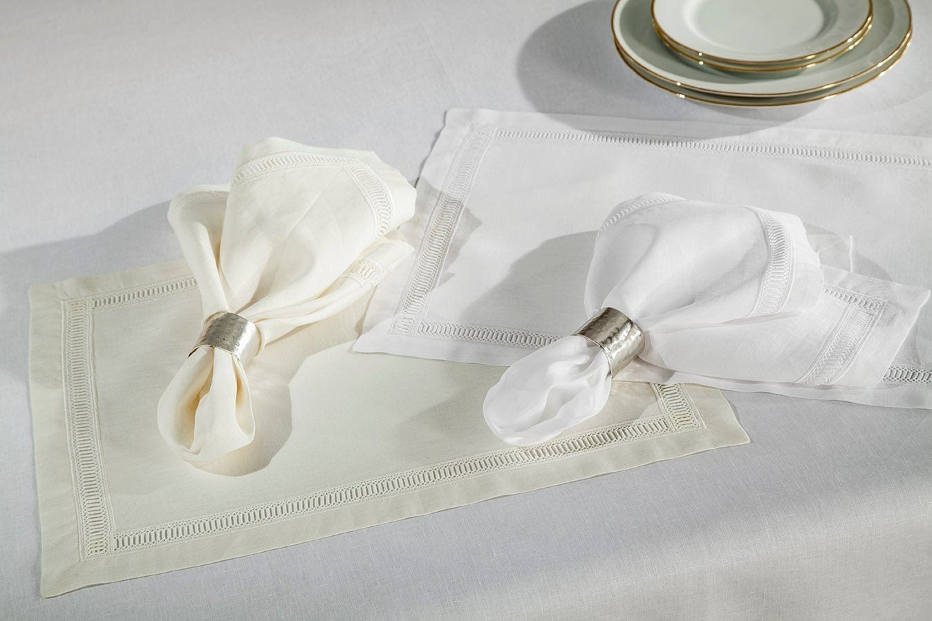 Home Treasures Home Treasures Doric Cocktail Napkins - Set of 6 (Available in 2 Colors)