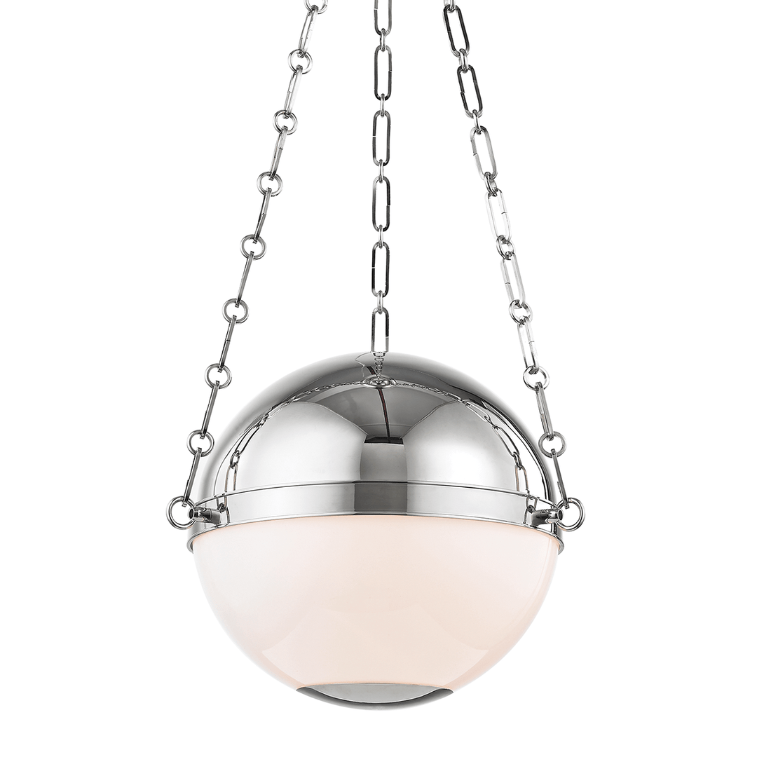 Hudson Valley Lighting Hudson Valley Lighting Sphere No 2 2-Bulb Pendant - Polished Nickel & Opal MDS750-PN