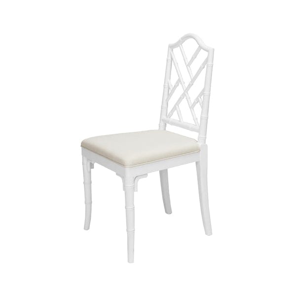 Worlds Away Worlds Away Fairfield Bamboo Dining Chair - Matte White Lacquer FAIRFIELD WH