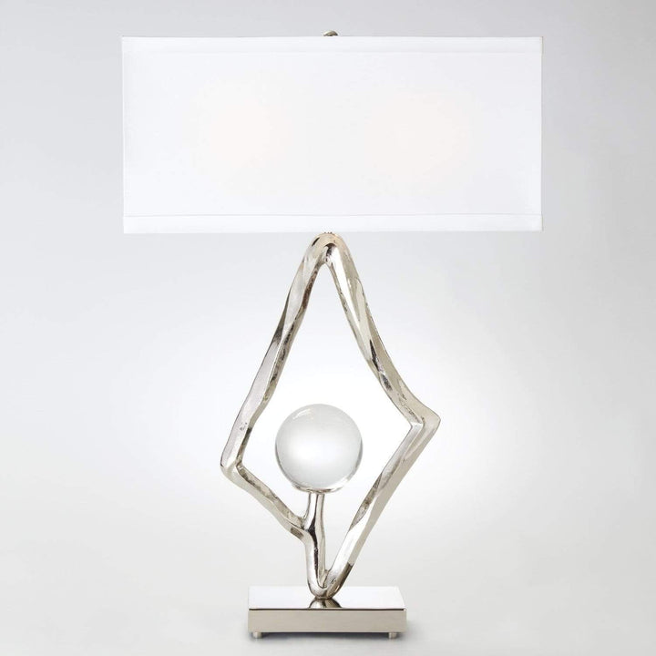 Global Views Global Views Abstract Lamp with 6" Crystal Sphere - 2 Available Colors