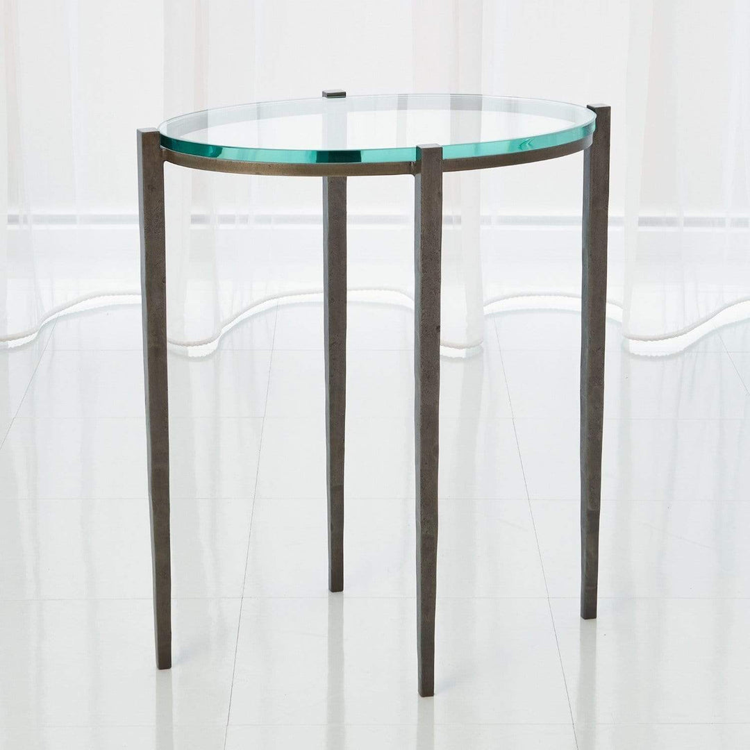 Global Views Global Views Petite Oval Accent Table Natural Iron 7.90765
