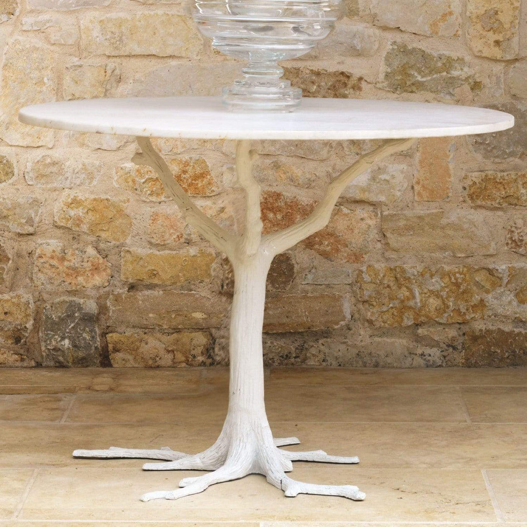 Global Views Global Views White Faux Bois Dining Table 8.81266