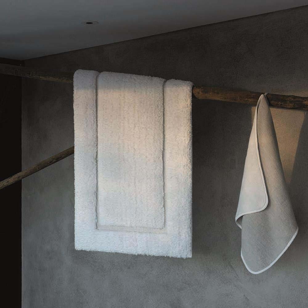 Graccioza Graccioza Linen Duo Bath Rug - White - Available in 2 Sizes