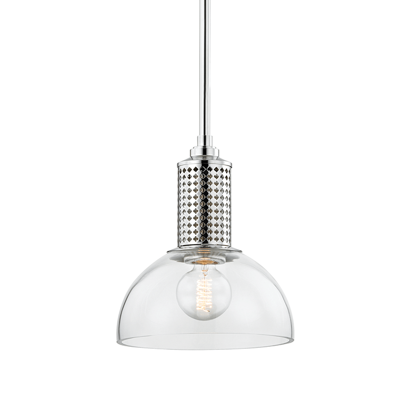 Hudson Valley Lighting Hudson Valley Lighting Halcyon Pendant - Polished Nickel & Clear 7210-PN