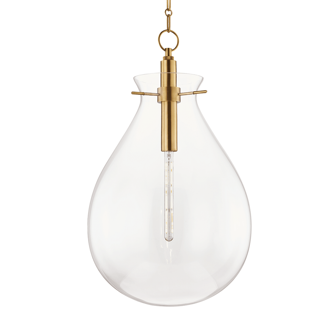 Hudson Valley Lighting Hudson Valley Lighting Ivy Pendant - Aged Brass & Clear BKO103-AGB