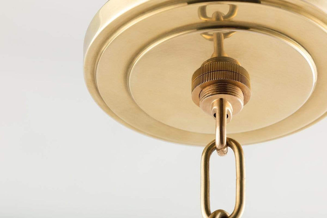 Hudson Valley Lighting Hudson Valley Lighting Lambert Pendant - Aged Brass & White 609-AGB
