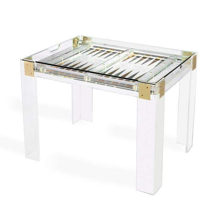 Interlude Home Interlude Home Pierre Acrylic Backgammon Table 165081