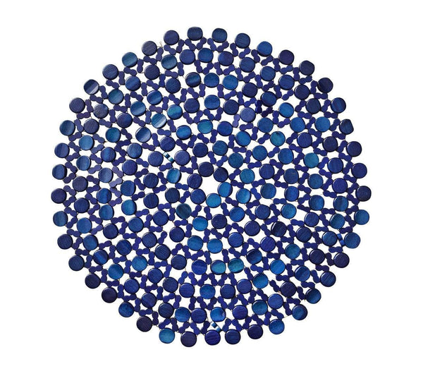 Croco Placemat in Sapphire, Set of 4