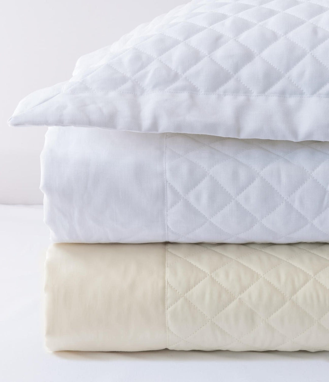 Bovi Bovi & Graccioza Simply Sateen Quilted Sham (Available in 3 Sizes / 2 Colors)