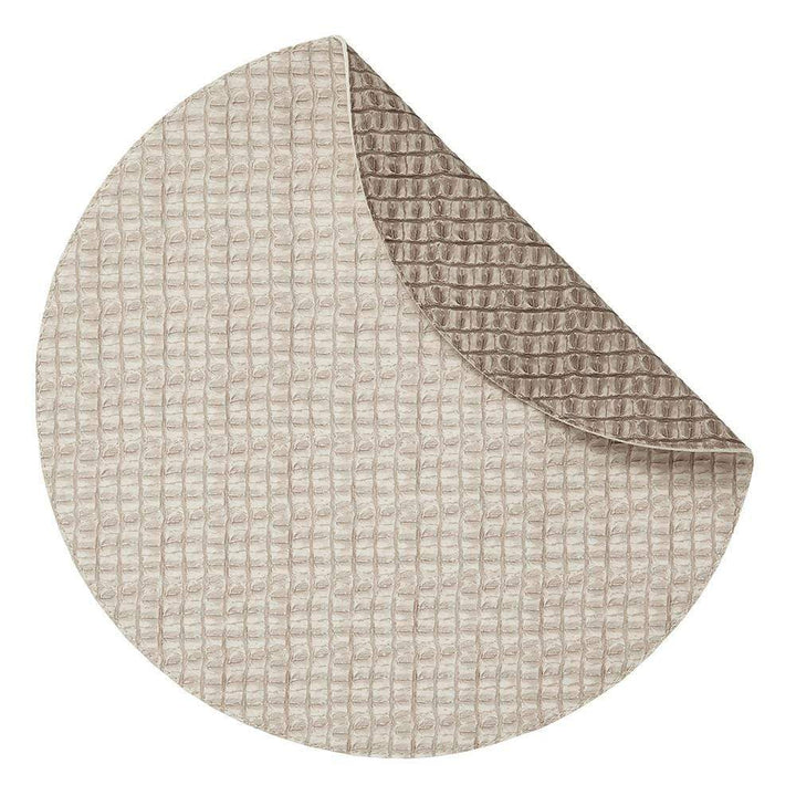Mode Living Mode Living Everglades Placemats, S/4 Round Beige-Light Beige AP001045-BE