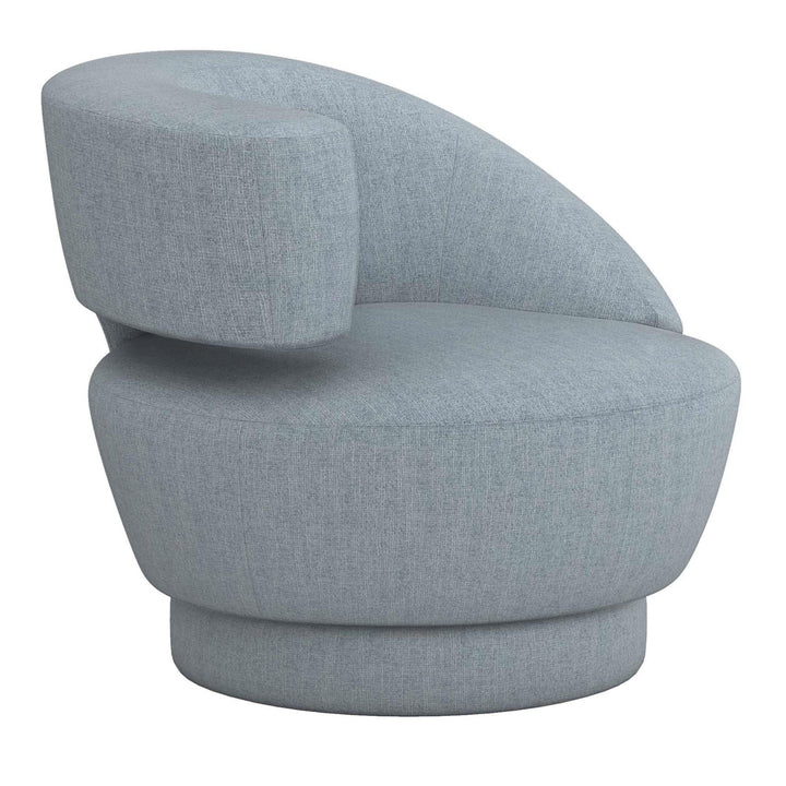 Interlude Home Interlude Home Arabella Left Swivel Chair - Available in 9 Colors Azure Upholstery 198015-58
