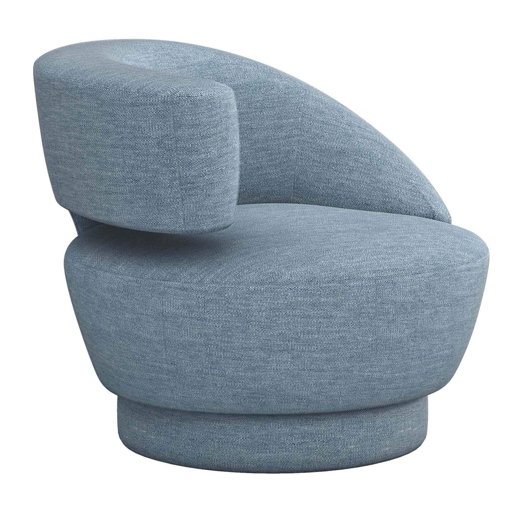 Interlude Home Interlude Home Arabella Left Swivel Chair - Available in 9 Colors Drift Upholstery 198015-51