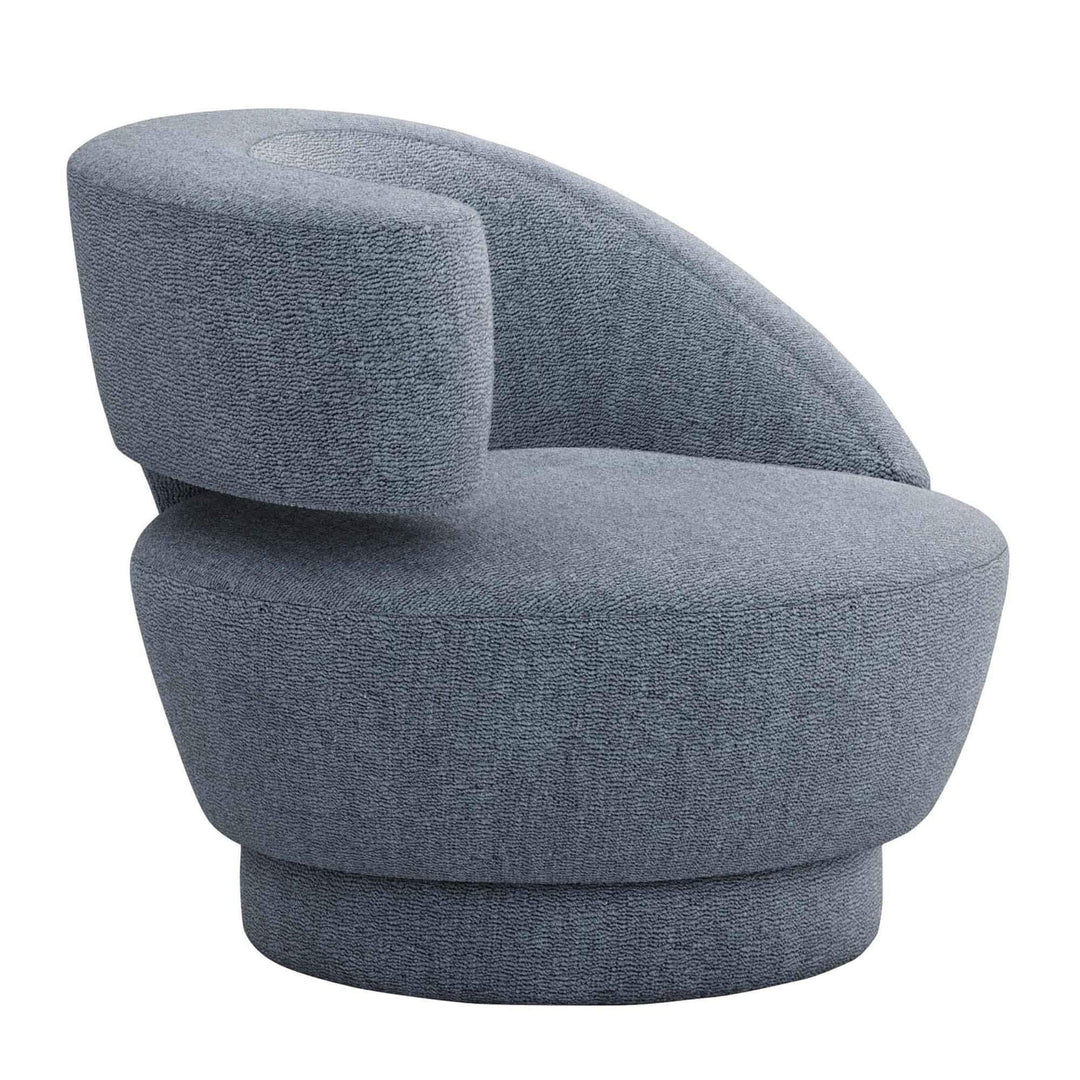 Interlude Home Interlude Home Arabella Left Swivel Chair - Available in 9 Colors Surf Upholstery 198015-52