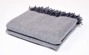 Harlow Henry Harlow Henry Cashmere Collection Throw - 2 Available Colors Smoke HHCAS03