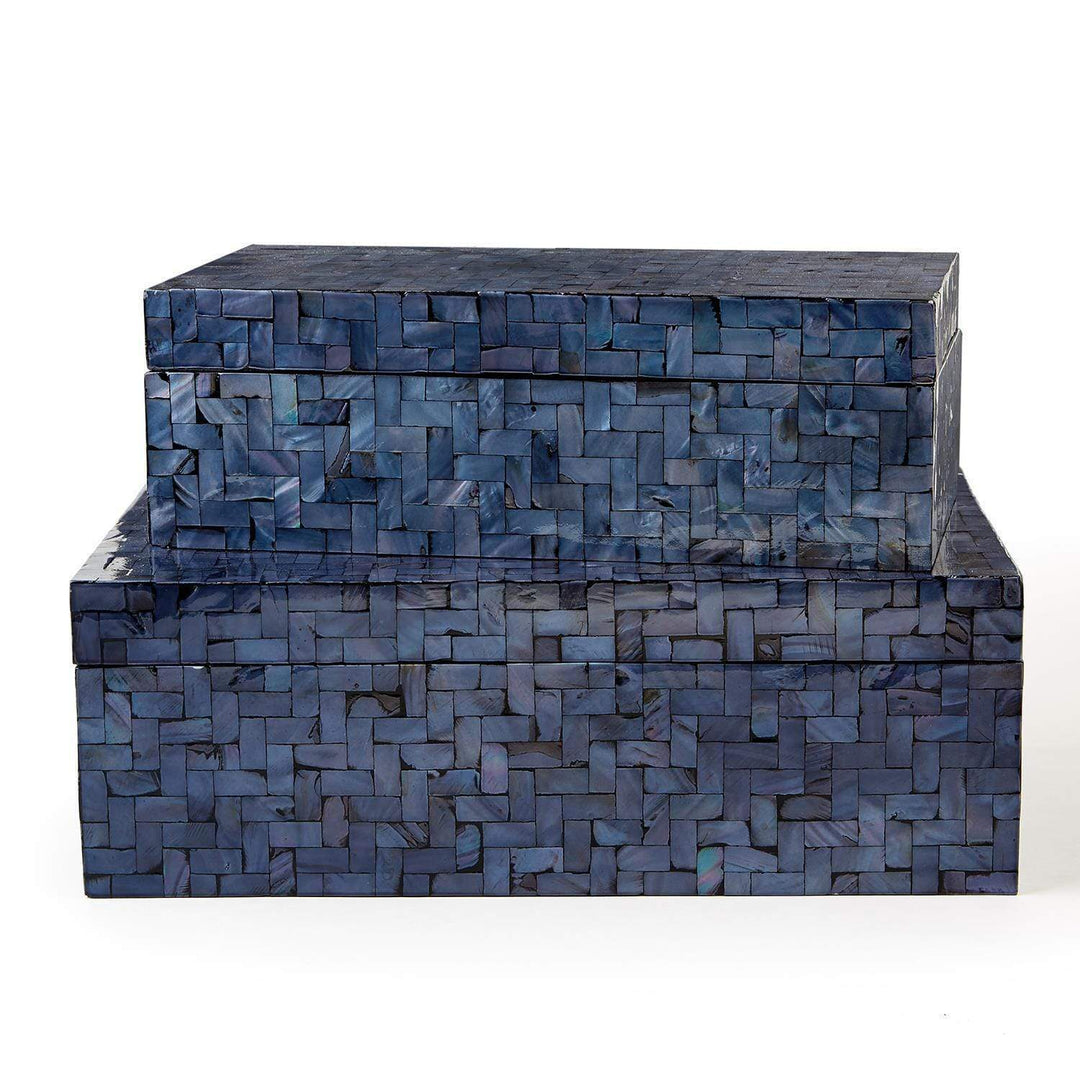 Tozai Home Tozai Home Midnight Blue Set of 2 Boxes LAC104-BS2