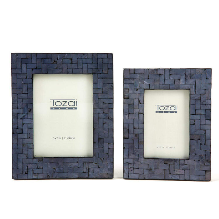 Tozai Home Tozai Home Midnight Blue Set of 2 Frames LAC101-BS2
