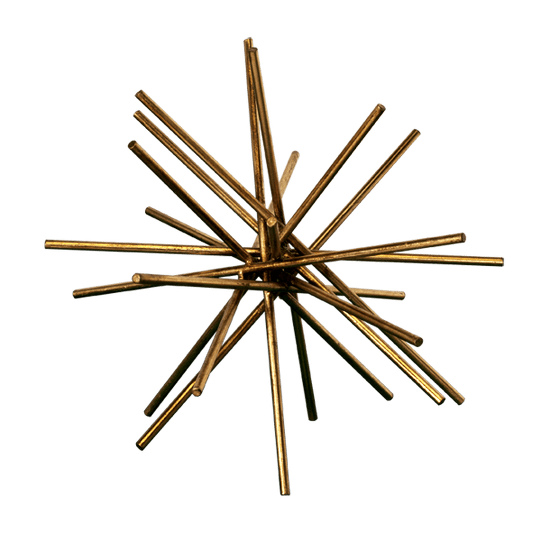 Worlds Away Worlds Away Urchin Iron Asterisk Sculpture - Gold Leaf URCHIN G12