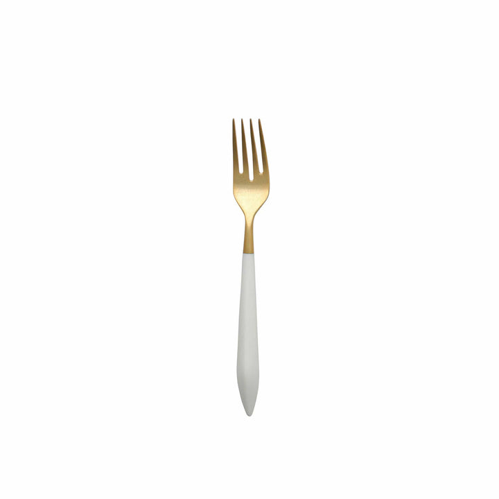 Vietri Vietri Ares Salad Fork - Gold & White ARS-9851GW