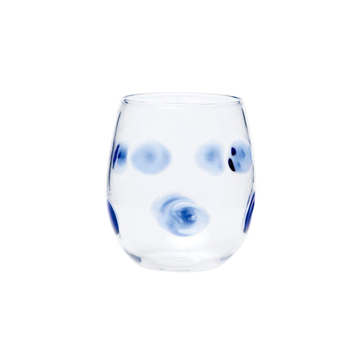 Vietri Vietri Drop Stemless Wine Glass - 3 Available Colors