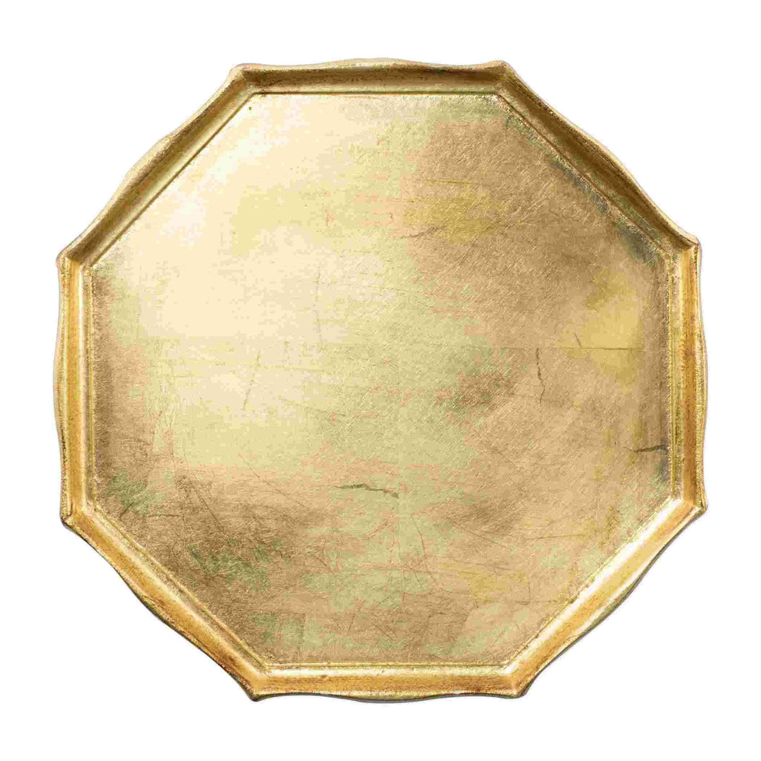 Vietri Vietri Florentine Wooden Gold Accessory Octogonal Tray FWD-6213