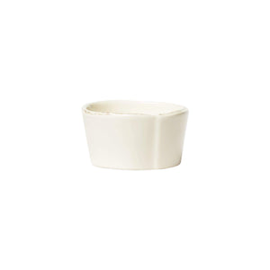 Vietri Vietri Lastra Condiment Bowl - Available in 6 Colors Linen LAS-2603L